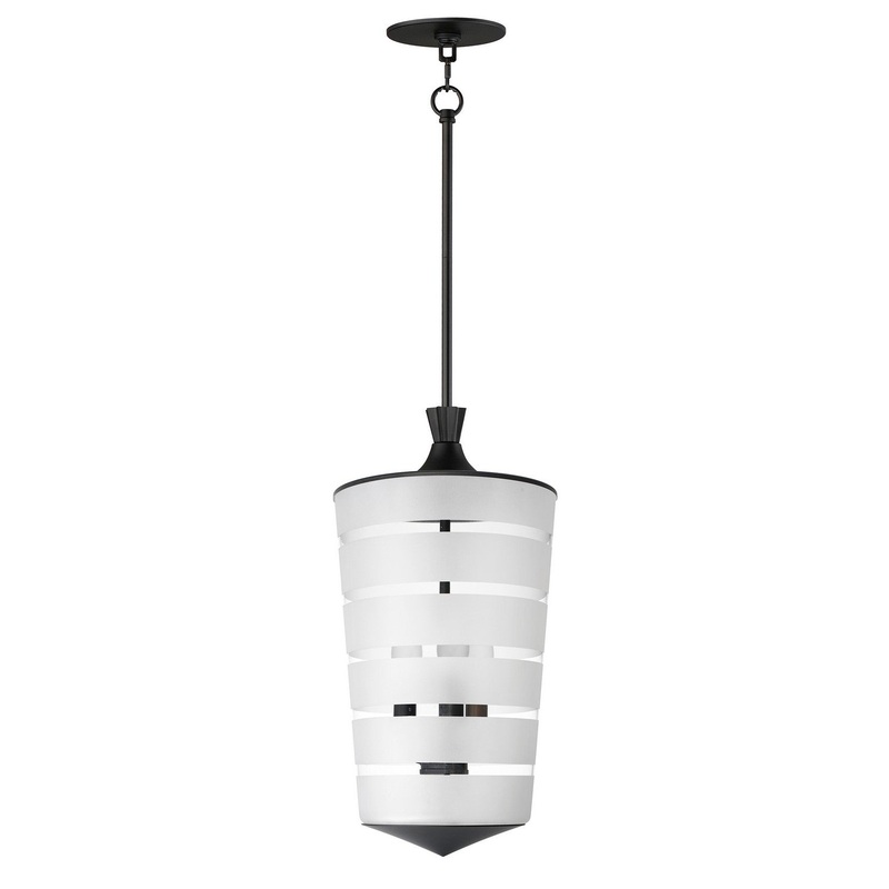 Maxim 12443CLFTBK Copacabana Three Light Pendant, Black