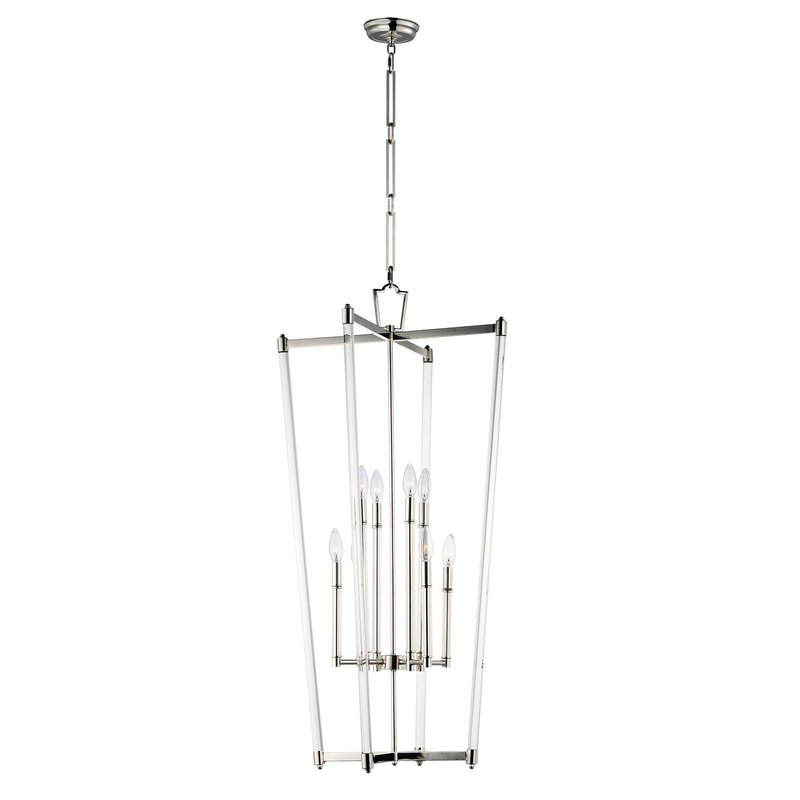 Maxim 16102CLPN Lucent Eight Light Pendant, Polished Nickel