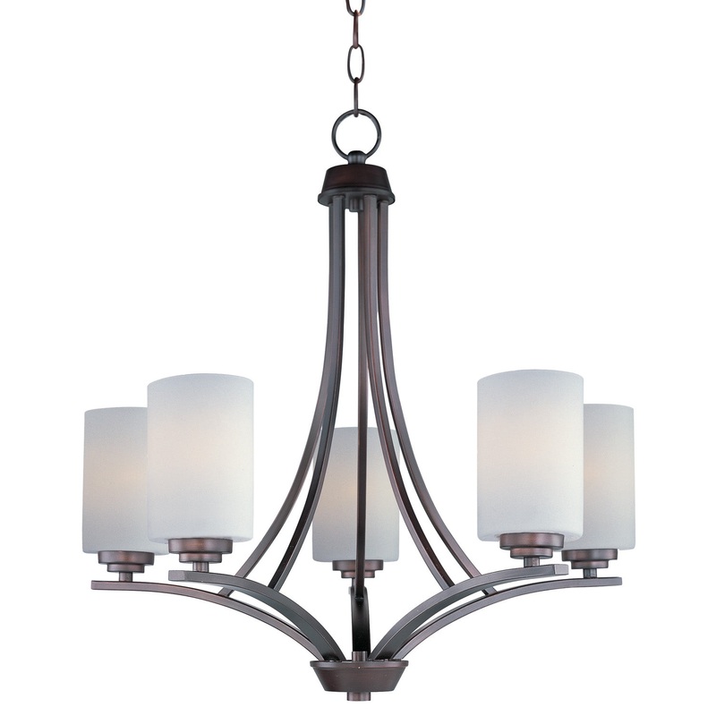 Maxim 20035SWOI Deven Five Light Chandelier, Oil Rubbed Bronze