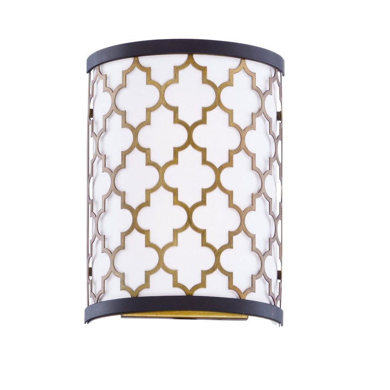 Maxim 20294WLOIAB Crest LED Wall Sconce, Oil Rubbed Bronze / Antique Brass