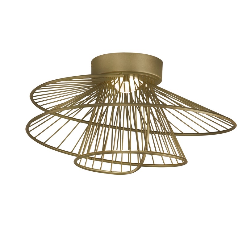 Maxim 24170NAB Zeta LED Flush Mount, Natural Aged Brass