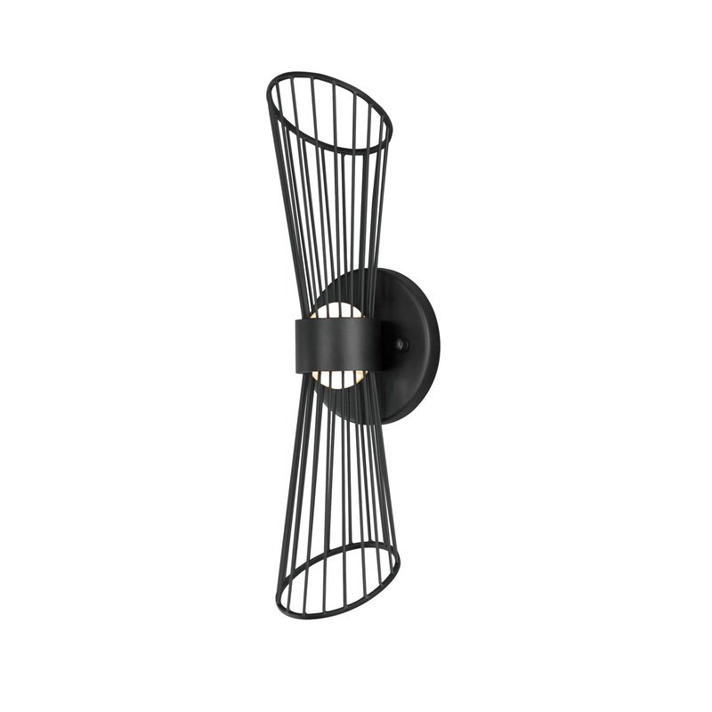 Maxim 24171BK Zeta LED Wall Sconce, Black