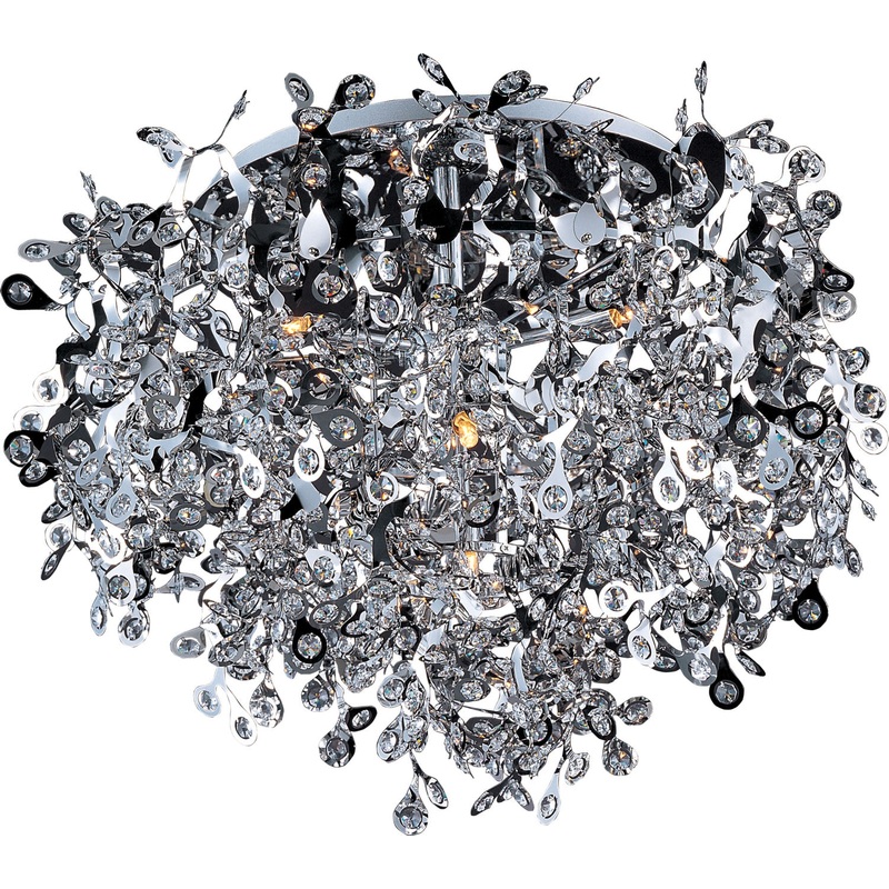 Maxim 24200BCPC Comet Seven Light Flush Mount, Polished Chrome