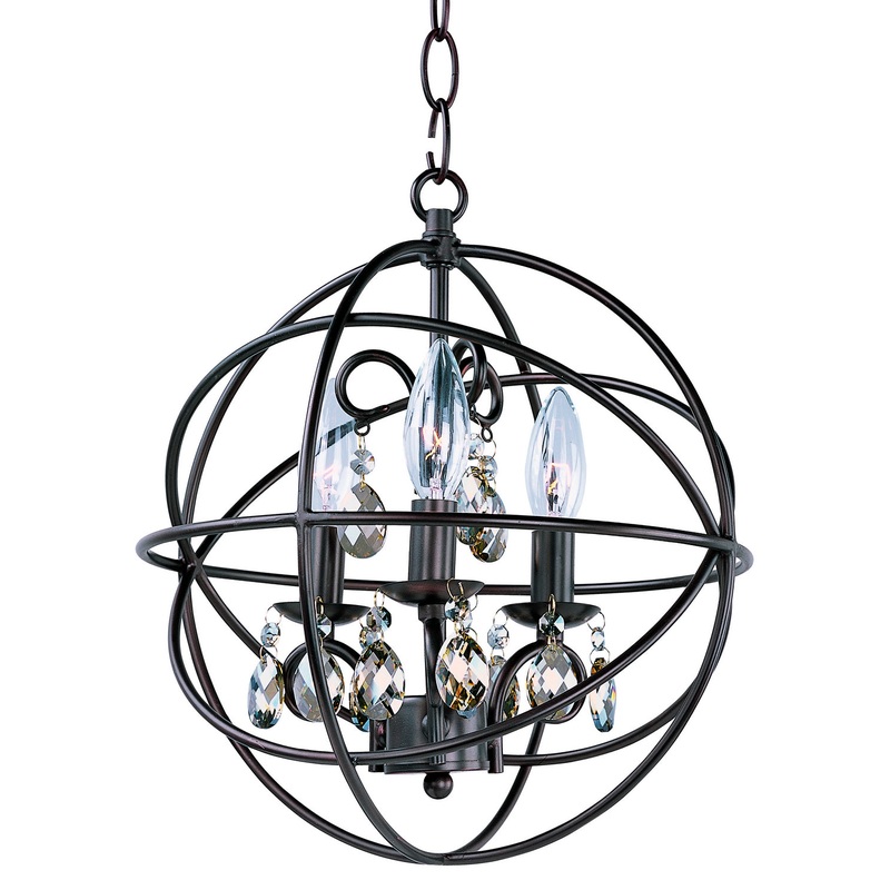 Maxim 25140OI Orbit Three Light Pendant, Oil Rubbed Bronze