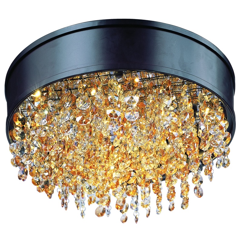 Maxim 39650SHBZ Mystic LED Flush Mount, Bronze