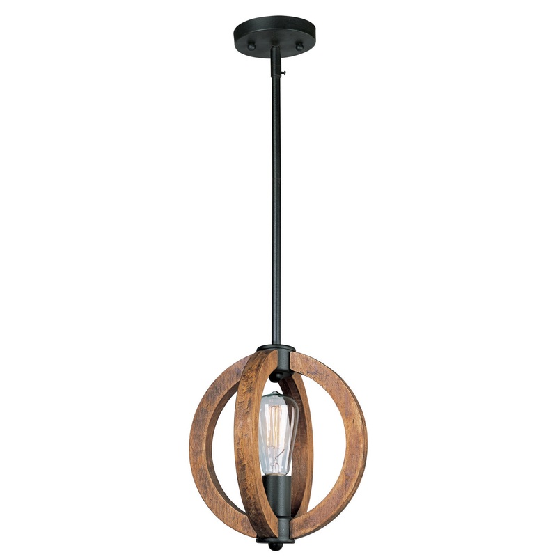 Maxim 91910APAR Bodega Bay One Light Mini Pendant, Anthracite