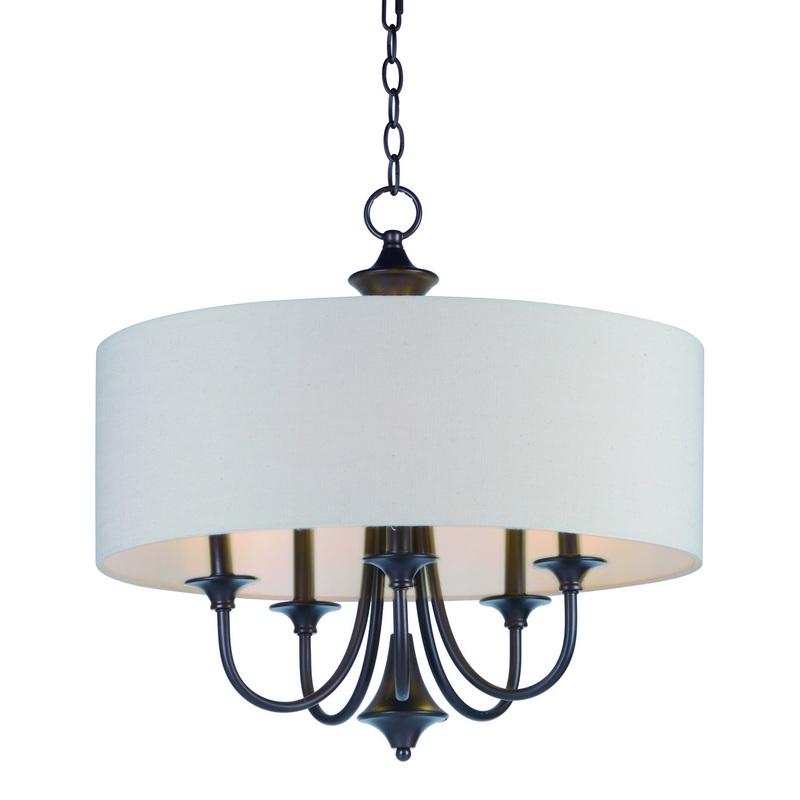 Maxim 10015OMOI Bongo Five Light Pendant, Oil Rubbed Bronze