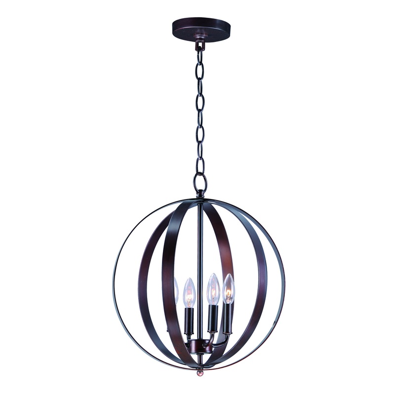 Maxim 10031OI Provident Four Light Chandelier, Oil Rubbed Bronze
