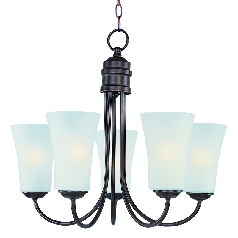 Maxim 10045FTOI Logan Five Light Chandelier, Oil Rubbed Bronze