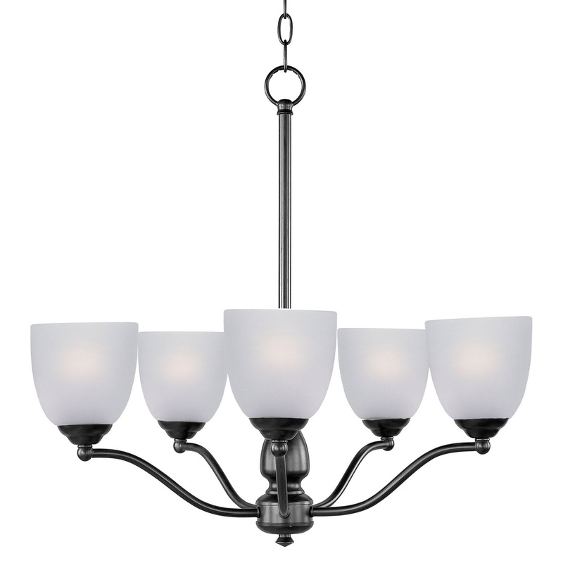 Maxim 10065FTBK Stefan Five Light Chandelier, Black