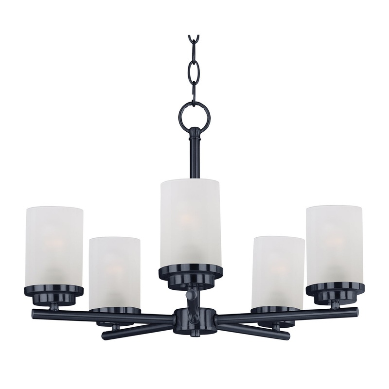Maxim 10205FTBK Corona Five Light Chandelier, Black
