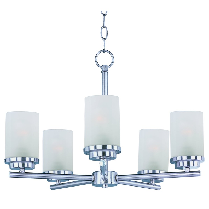 Maxim 10205FTSN Corona Five Light Chandelier, Satin Nickel