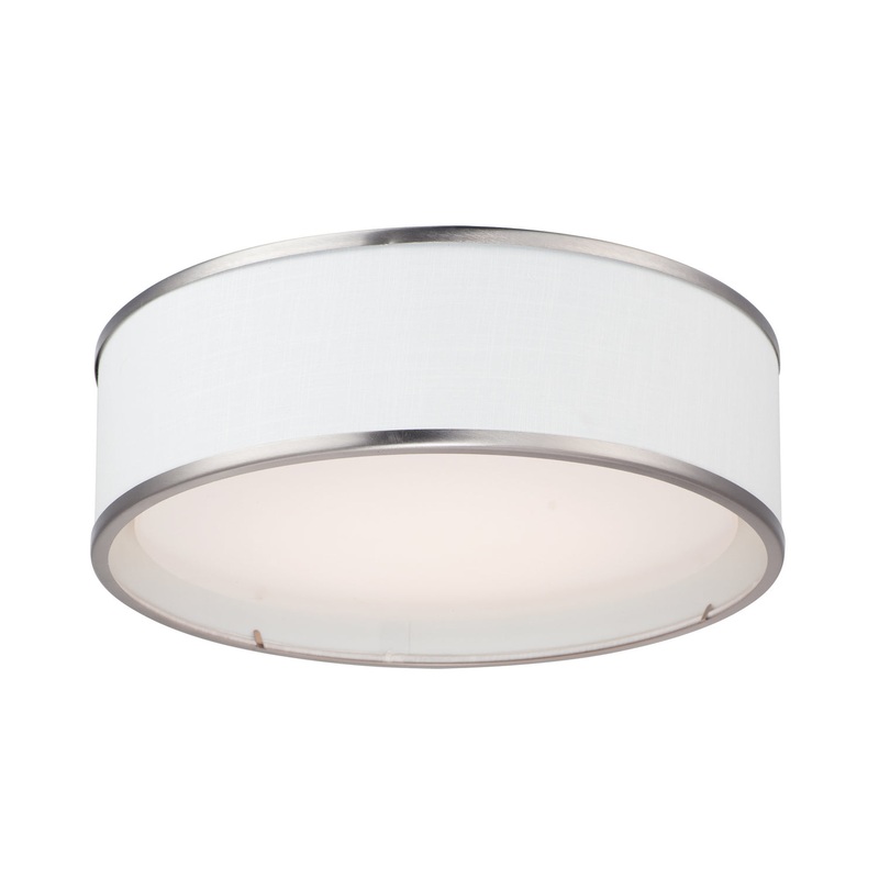 Maxim 10221WLSN Prime LED Flush Mount, Satin Nickel