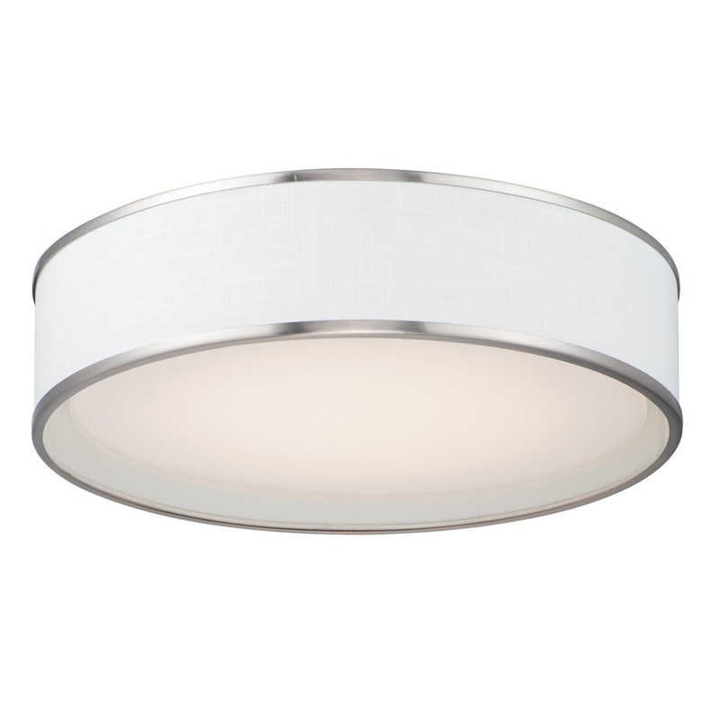 Maxim 10223WLSN Prime LED Flush Mount, Satin Nickel
