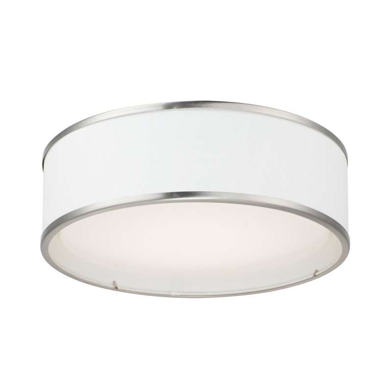 Maxim 10231WLSN Prime LED Flush Mount, Satin Nickel