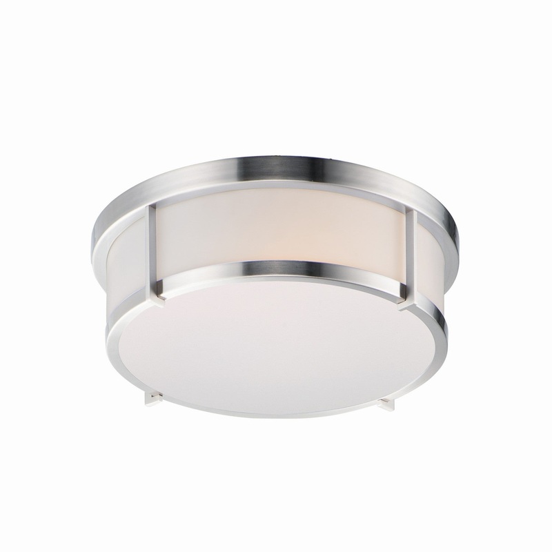 Maxim 10273WTSN Rogue LED LED Flush Mount, Satin Nickel