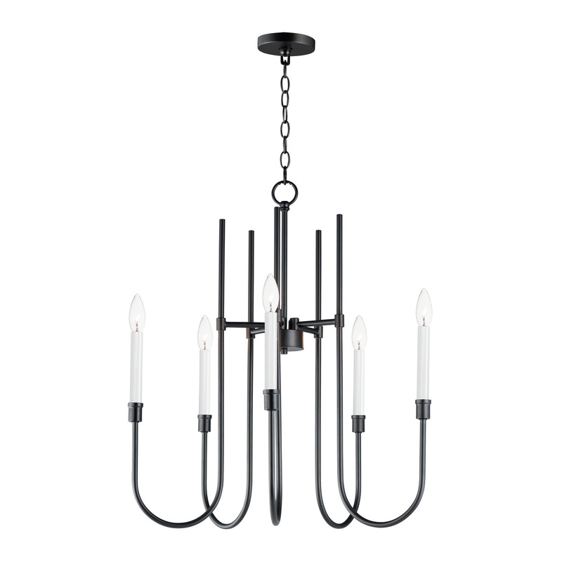 Maxim 11285BK Tux Five Light Chandelier, Black
