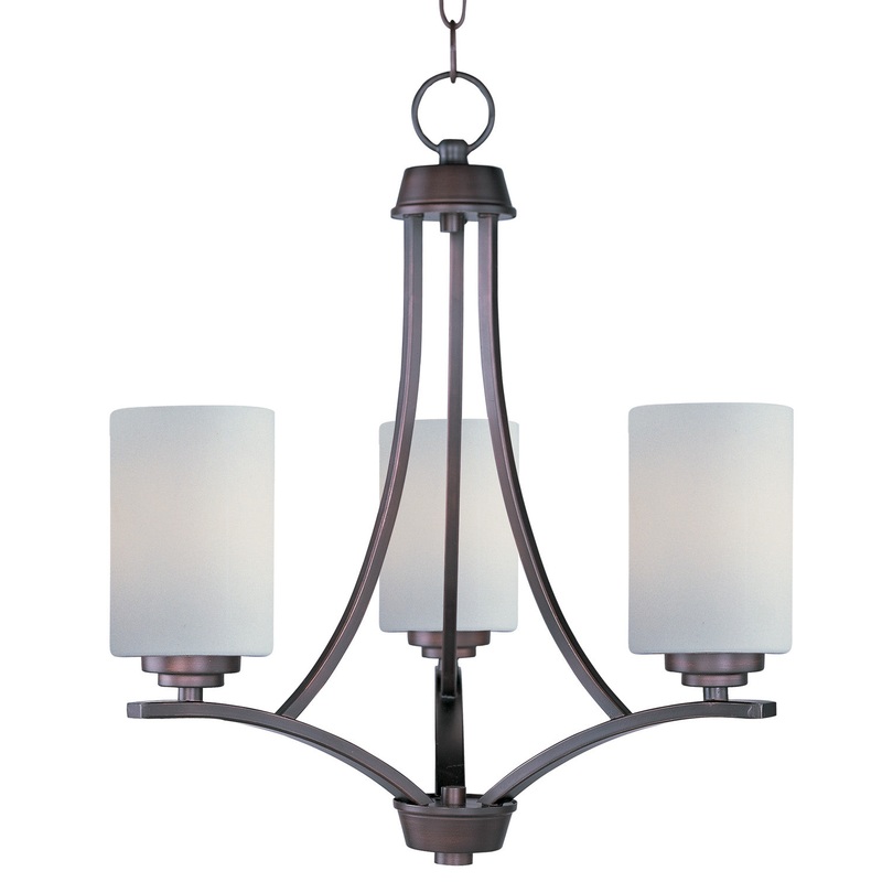 Maxim 20033SWOI Deven Three Light Chandelier, Oil Rubbed Bronze