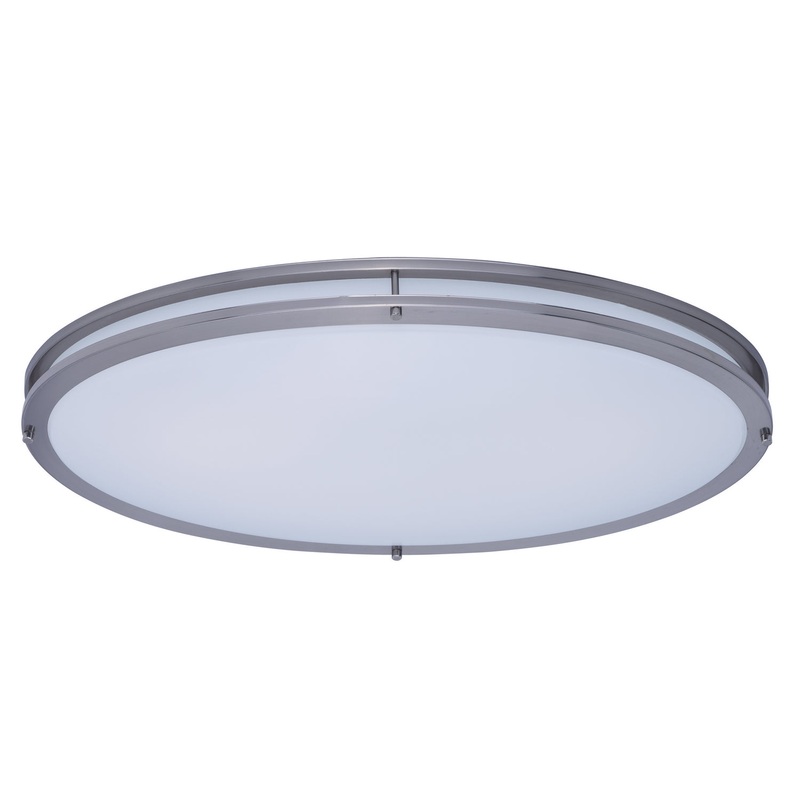 Maxim 55548WTSN Linear LED LED Flush Mount, Satin Nickel