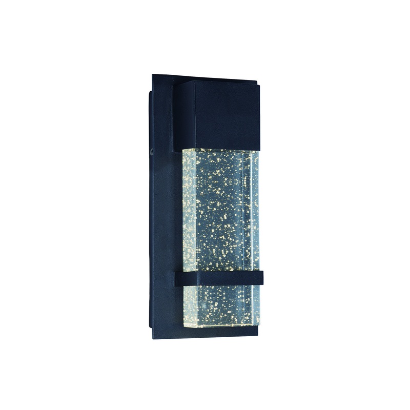Maxim 55912BGBK Cascade LED Outdoor Wall Sconce, Black