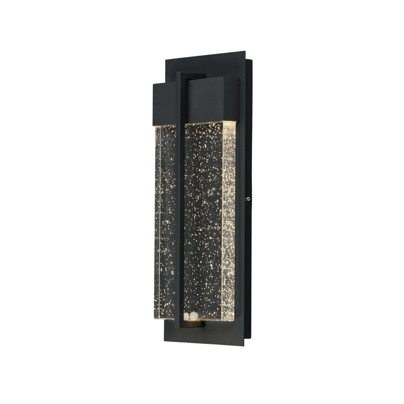 Maxim 56193BGBK Cascade LED Outdoor Wall Sconce, Black