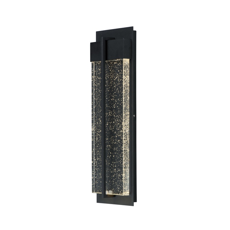 Maxim 56194BGBK Cascade LED Outdoor Wall Sconce, Black