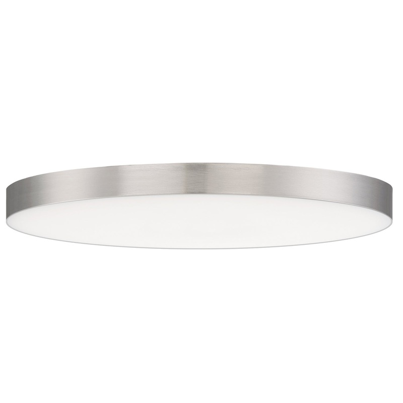 Maxim 57670WTSN Trim LED Flush Mount, Satin Nickel
