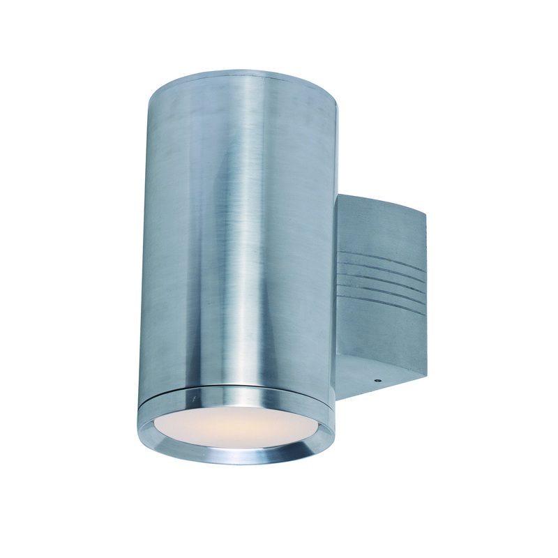 Maxim 6101AL Lightray One Light Outdoor Wall Lantern, Brushed Aluminum