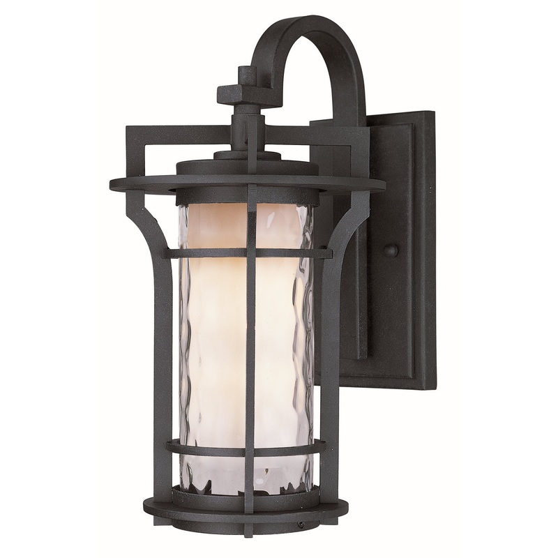 Maxim 65786WGBO Oakville LED E26 LED Outdoor Wall Sconce, Black Oxide