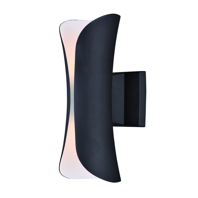 Maxim 86145ABZ Scroll LED Outdoor Wall Sconce, Architectural Bronze