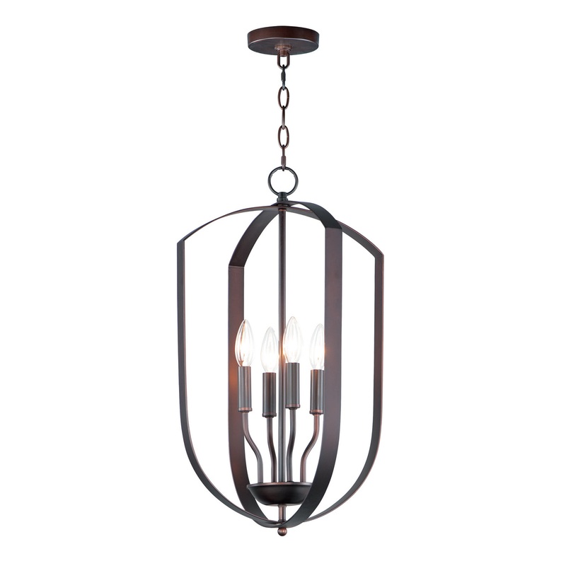 Maxim 10034OI Provident Four Light Chandelier, Oil Rubbed Bronze