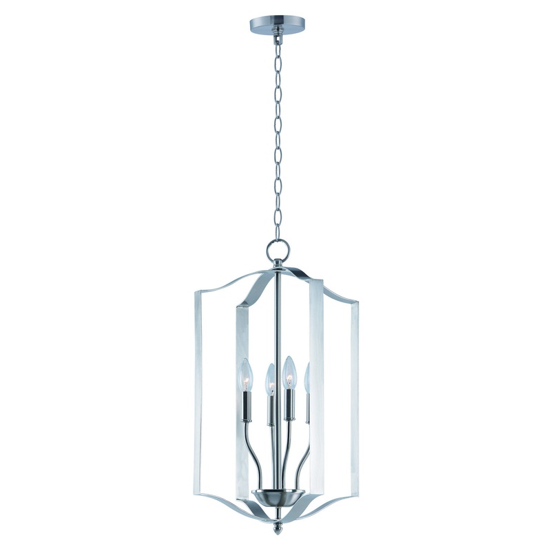 Maxim 10036SN Provident Four Light Chandelier, Satin Nickel