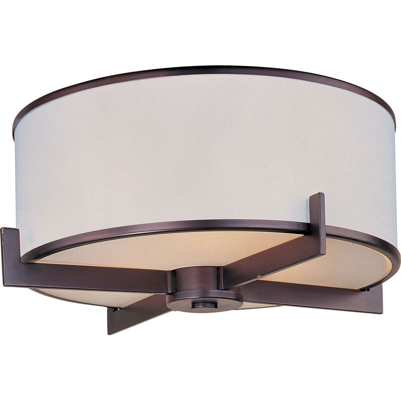 Maxim 12050WTOI Nexus Three Light Flush Mount, Oil Rubbed Bronze (Discontinued)