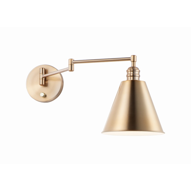 Maxim 12220HR Library One Light Wall Sconce, Heritage
