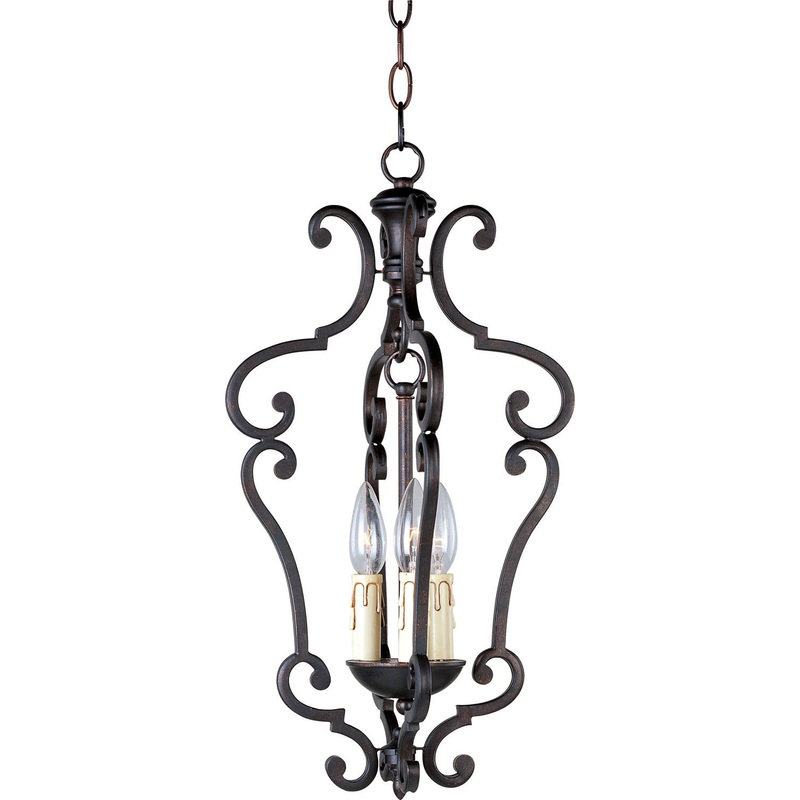 Maxim 20742CU Richmond Three Light Entry Foyer Pendant, Colonial Umber
