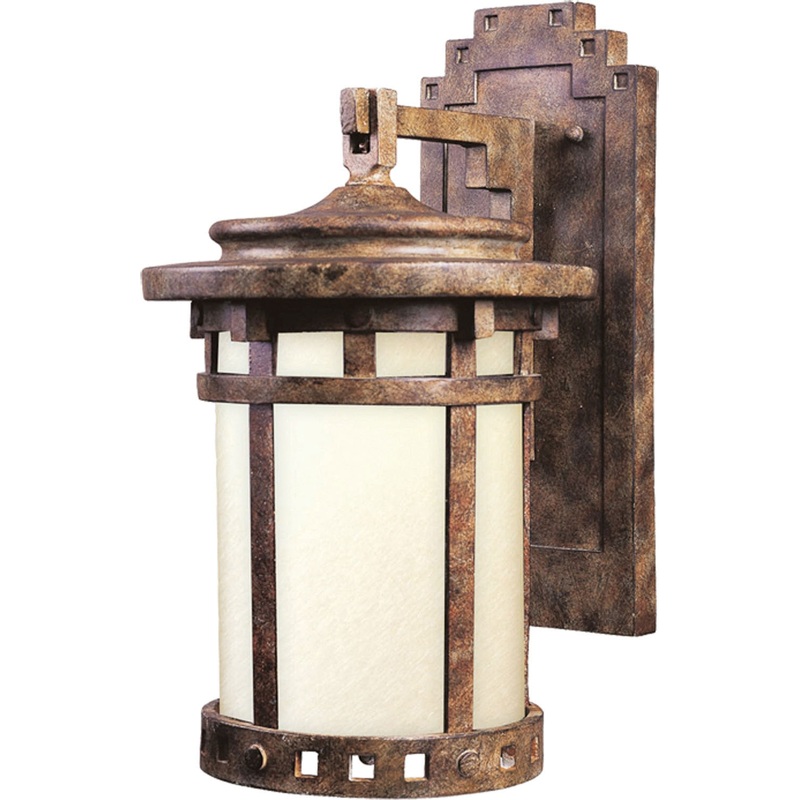Maxim 3144MOSE Santa Barbara Dark Sky One Light Outdoor Wall Lantern, Sienna