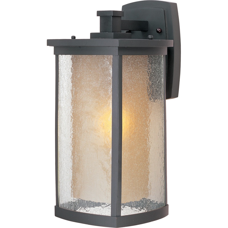 Maxim 3154CDWSBZ Bungalow One Light Outdoor Wall Lantern, Bronze