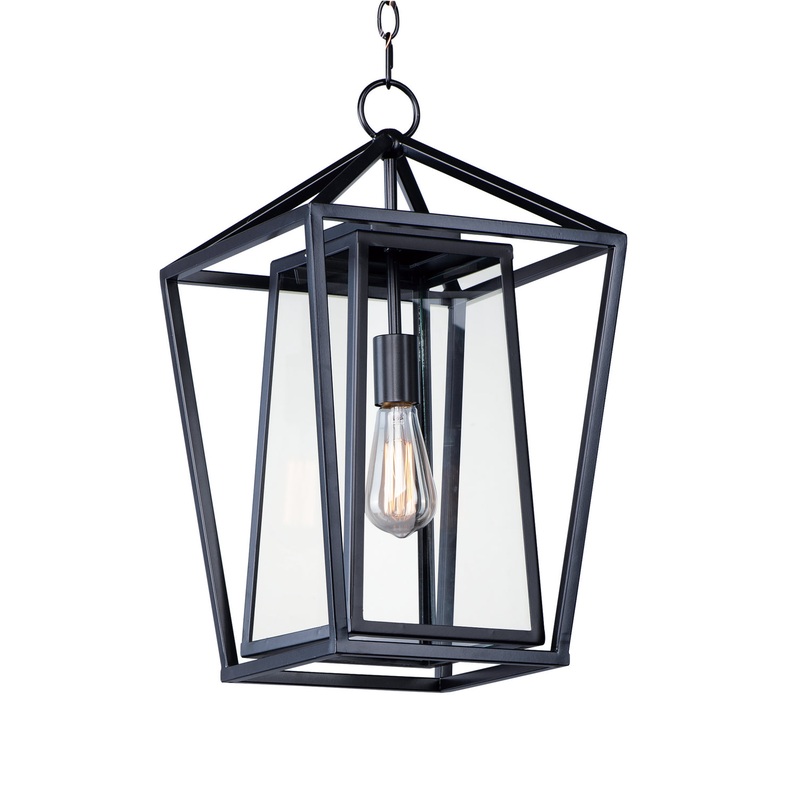 Maxim 3178CLBK Artisan One Light Outdoor Hanging Lantern, Black