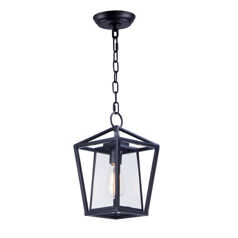 Maxim 3179CLBK Artisan One Light Outdoor Hanging Lantern, Black