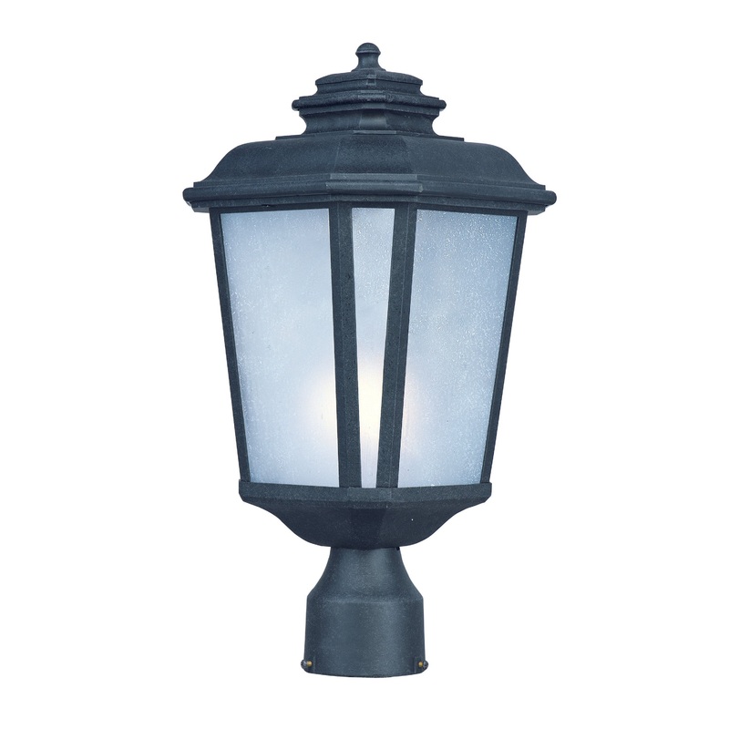 Maxim 3340WFBO Radcliffe One Light Outdoor Pole/Post Lantern, Black Oxide