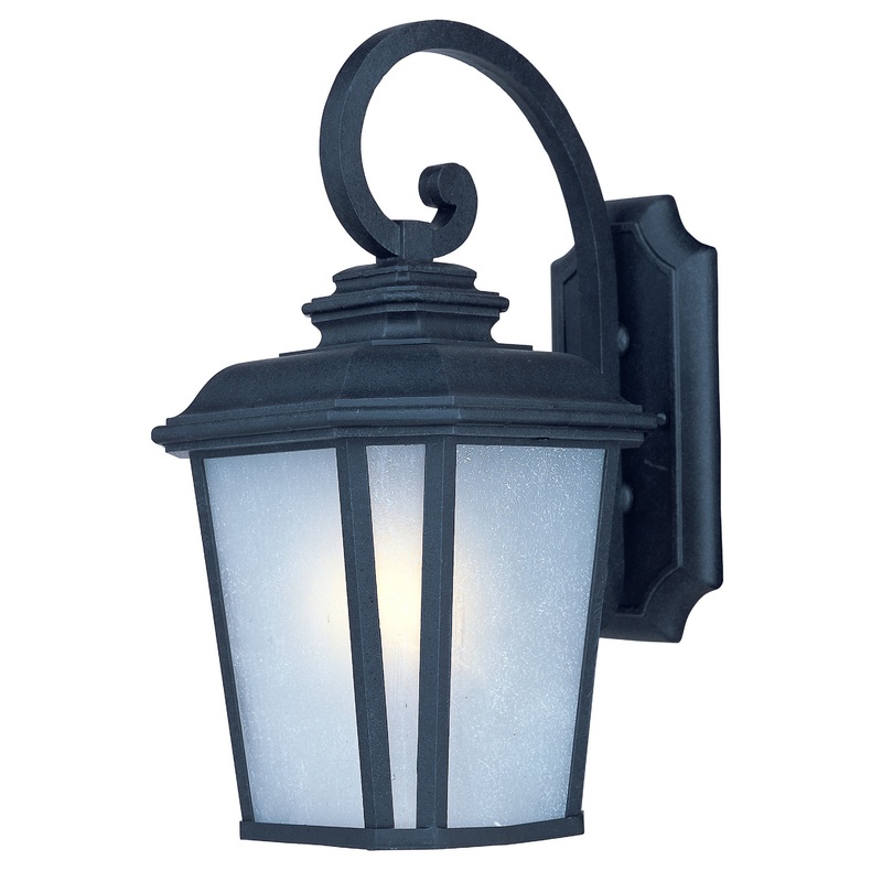 Maxim 3344WFBO Radcliffe One Light Outdoor Wall Lantern, Black Oxide