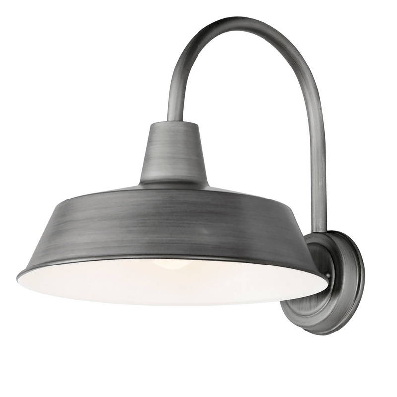 Maxim 35018WZ Pier M One Light Wall Sconce, Weathered Zinc