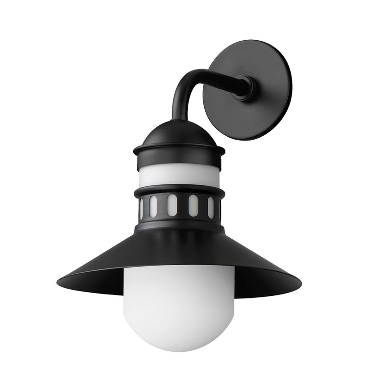 Maxim 35124SWBK Admiralty One Light Outdoor Wall Sconce, Black