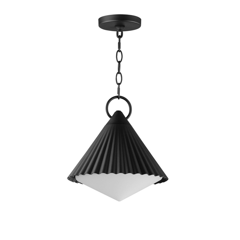 Maxim 35131WTBK Odette One Light Pendant, Black