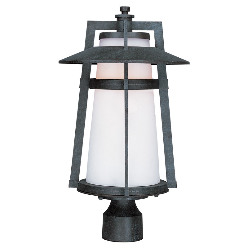 Maxim 3530SWAE Calistoga One Light Outdoor Pole/Post Lantern, Adobe
