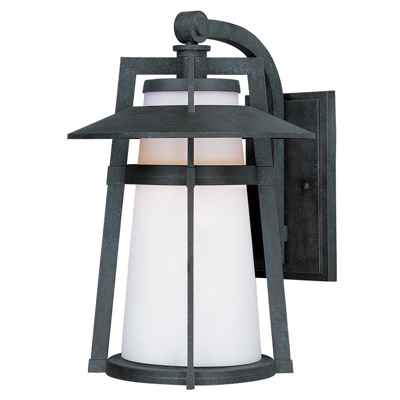 Maxim 3534SWAE Calistoga One Light Outdoor Wall Lantern, Adobe