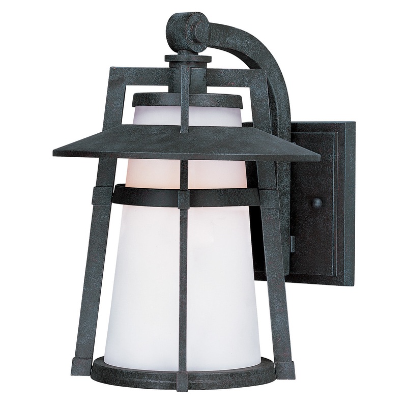Maxim 3536SWAE Calistoga One Light Outdoor Wall Lantern, Adobe