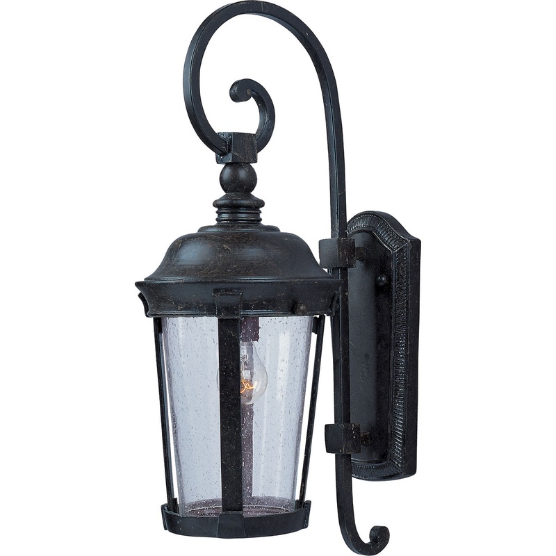Maxim 40093CDBZ Dover VX One Light Outdoor Wall Lantern, Bronze