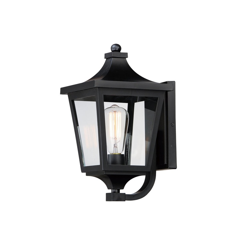 Maxim 40232CLBK Sutton Place VX One Light Outdoor Wall Sconce, Black