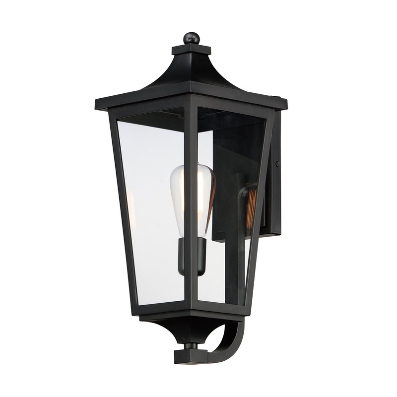 Maxim 40233CLBK Sutton Place VX One Light Outdoor Wall Sconce, Black